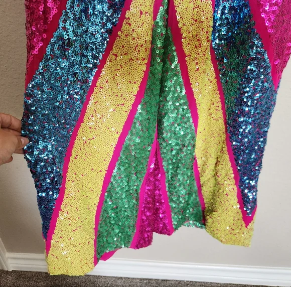 Nasty Gal Multicolor Sequin Jumpsuit - Picture 4 of 14